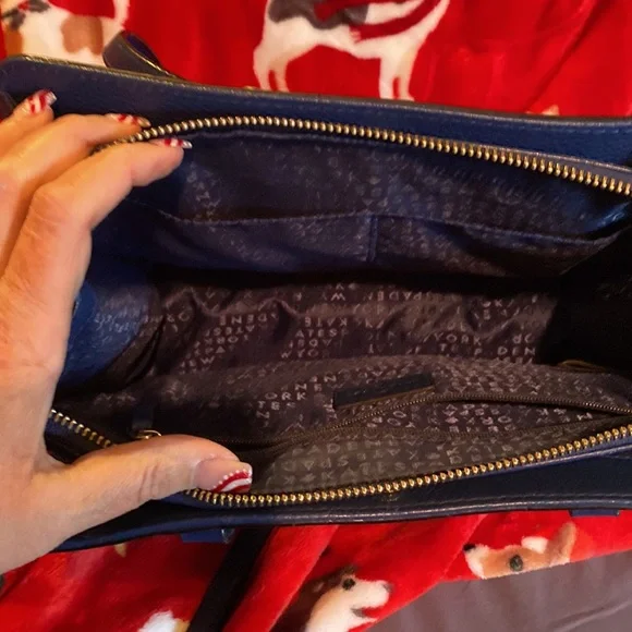 Kate spade Blue hand bag Great condition Gently used - Picture 4 of 5